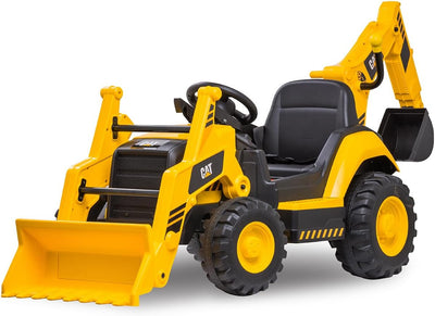 12V CAT Backhoe Loader Ride On Toy