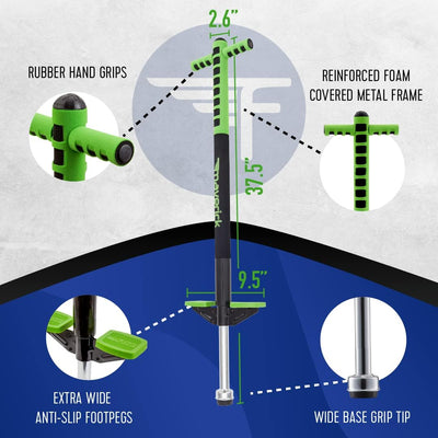Original Foam Maverick Pogo Stick, Kids Ages 5+, 40-80lbs