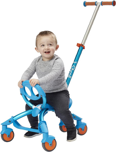 Pewi Stroll Walking Ride-On Toy with Push Handle, Indoor & Outdoor