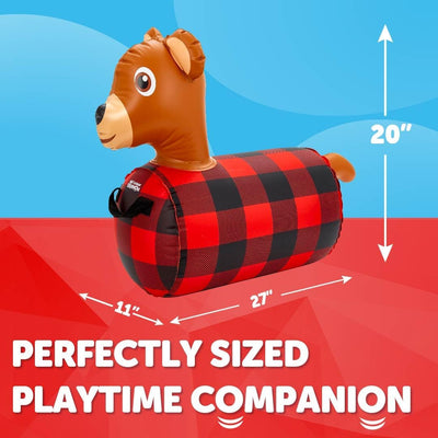 WADDLE Hip Hopper Inflatable Dog Bouncer, Ages 2+, 85lb Capacity