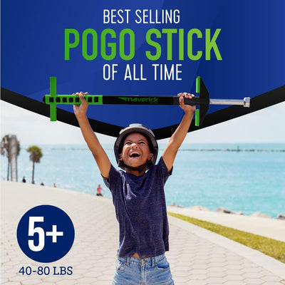 Original Foam Maverick Pogo Stick, Kids Ages 5+, 40-80lbs
