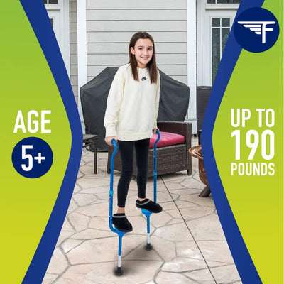 Flybar Maverick Walking Stilts for Kids, Adjustable, Ages 5+, 190lb Capacity