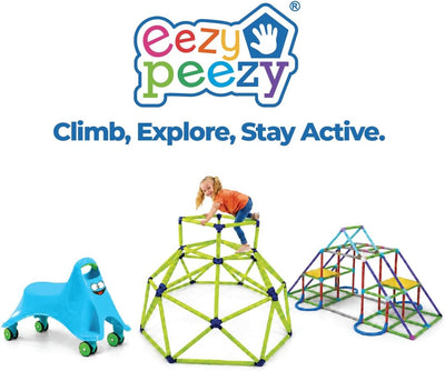 Kids Climber with Top, Indoor & Outdoor Play Set, Ages 3-6, Green