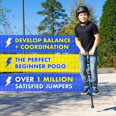 Jolt Foam Covered Pogo Stick, Kids Ages 6+, for Beginners spring