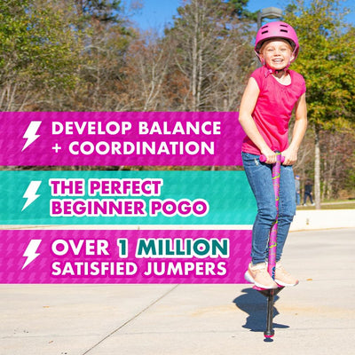 Jolt Foam Covered Pogo Stick, Kids Ages 6+, for Beginners spring