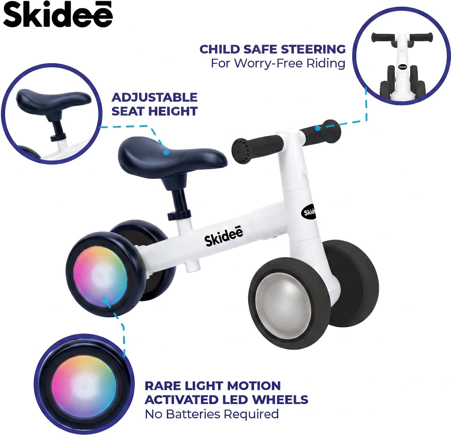 Skidee Toddler Balance Bike 1-3