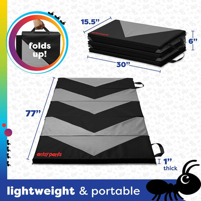 Antsy Pants Tumbling Mat for Kids - 5-Fold Gymnastics Mat, Easy to Clean, Sturdy, Foldable Tumbling Mats