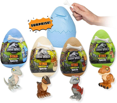 Jurassic World Dino Smash N Squish Surprise Egg w/Bone Tool for Kids Ages3+