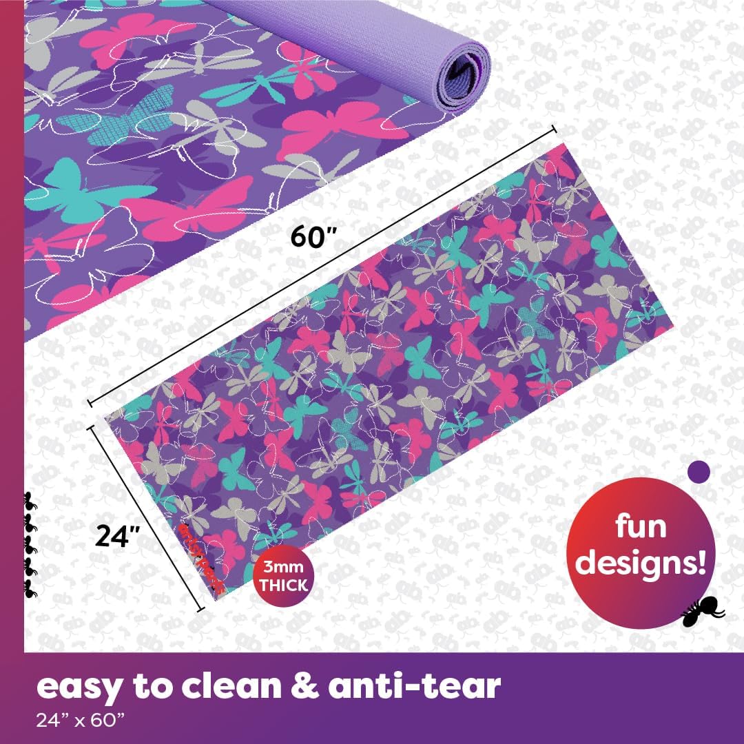 Antsy Pants Kids Yoga Mat - Yoga Mat for Kids, Yoga Mats for Home Workout