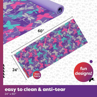 Antsy Pants Kids Yoga Mat - Yoga Mat for Kids, Yoga Mats for Home Workout