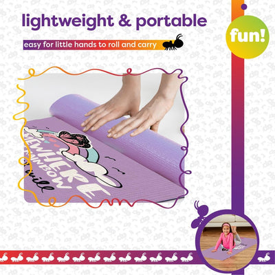 Antsy Pants Kids Yoga Mat - Yoga Mat for Kids, Yoga Mats for Home Workout