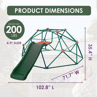 Plum Phobos Climbing Dome with Slide