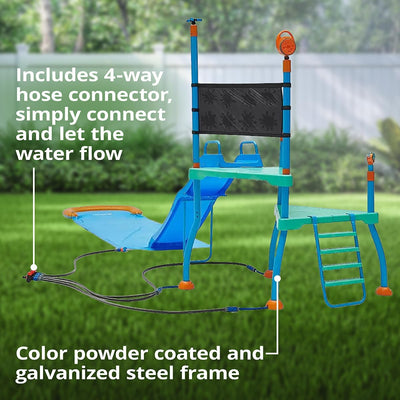 Plum Play Kids Outdoor Water Slide Play Equipment (Shower Tower)