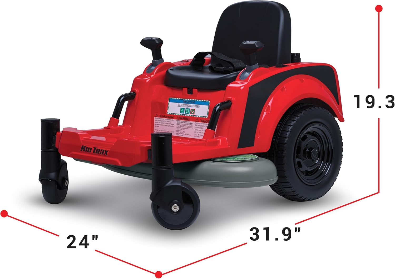 12V Kid Trax Zero Turn Mower Jr. Ride-On
