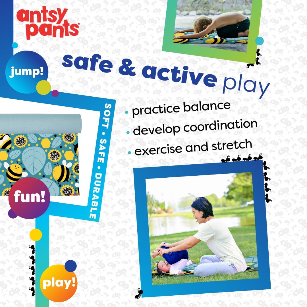 Antsy Pants Kids Yoga Mat - Yoga Mat for Kids, Yoga Mats for Home Workout