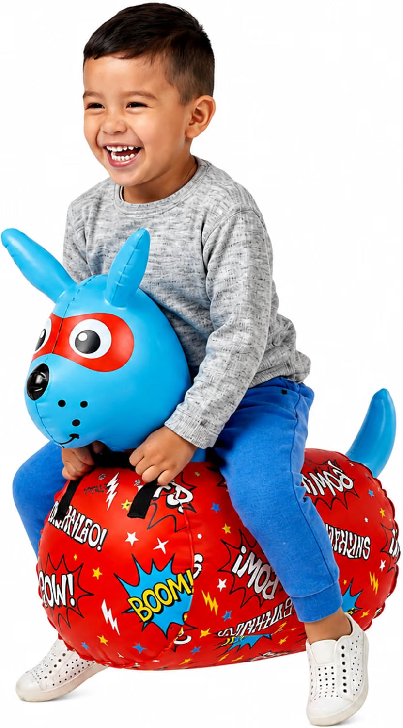WADDLE Hip Hopper Inflatable Dog Bouncer, Ages 2+, 85lb Capacity