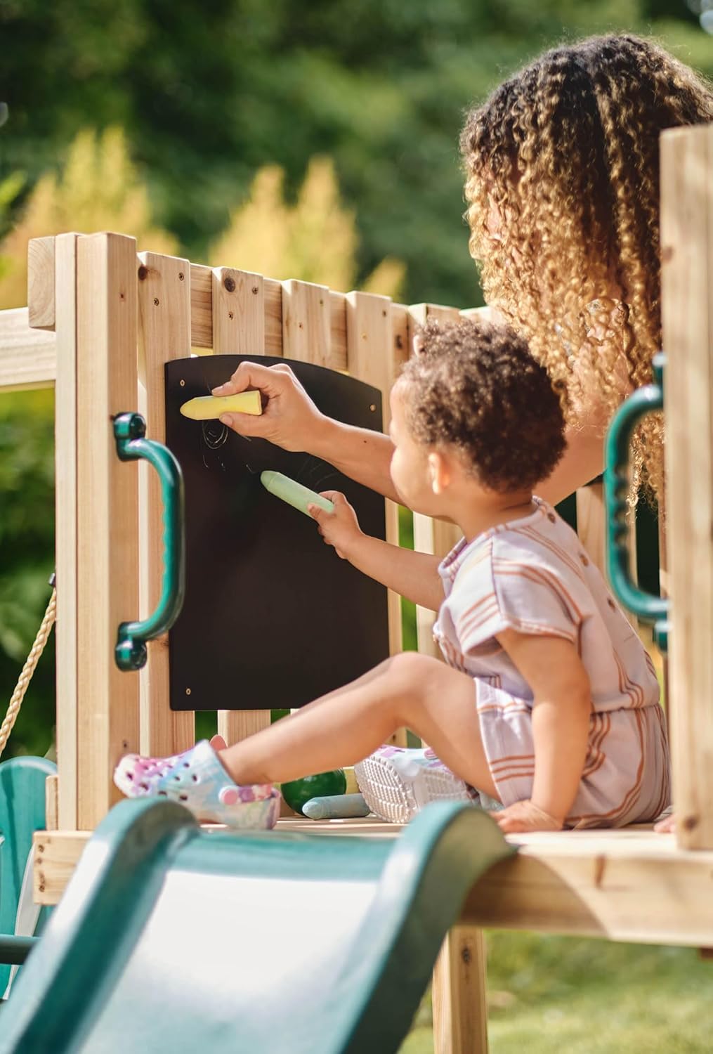 Plum Wooden Toddler Swing Sets for Backyard