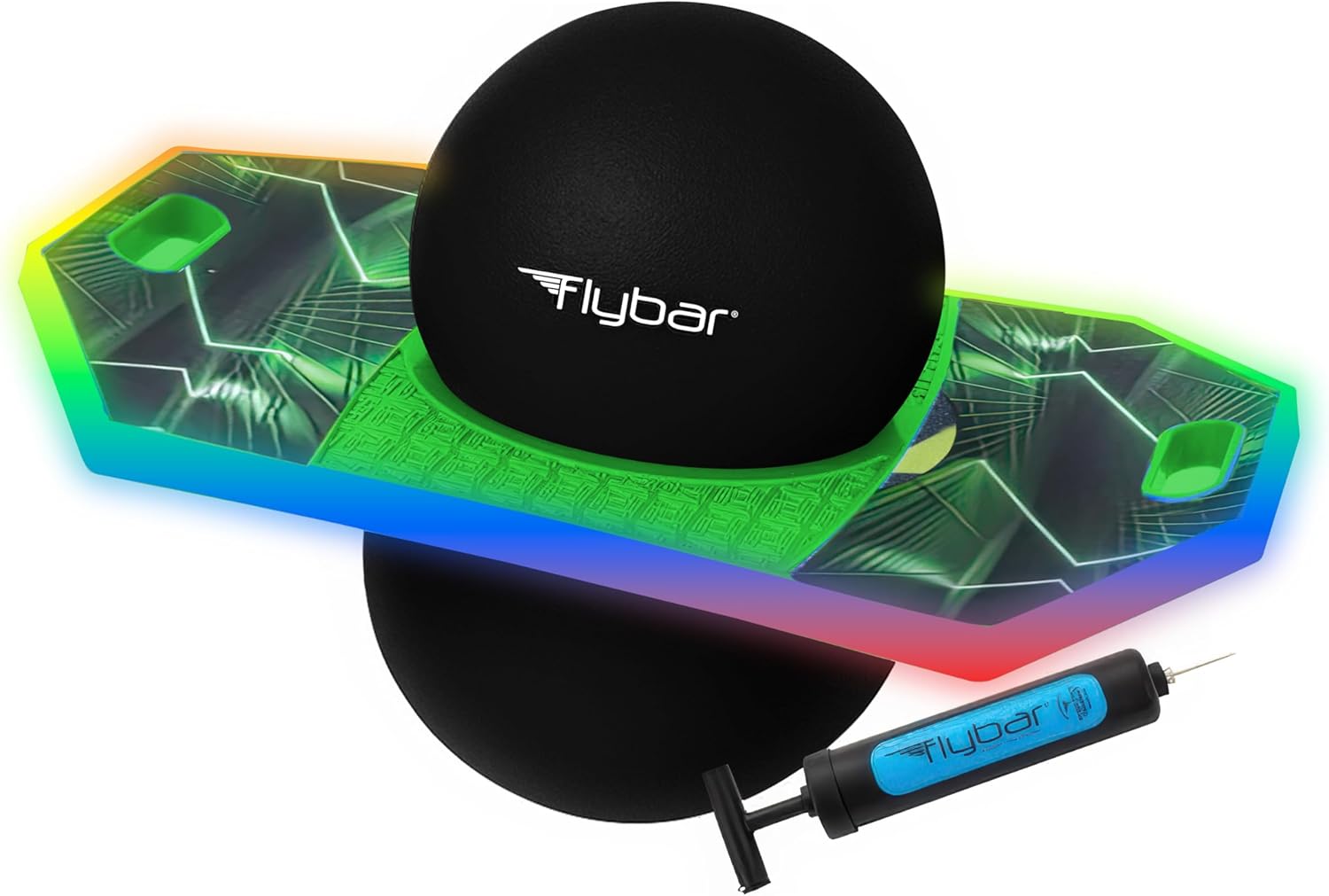 Flybar Pogo Trick Ball for Kids – Balance Bounce Board with Anti-Slip Deck – Pump Included - Indoor & Outdoor Toys for Boys and Girls Fun Way to Reduce Screen Time Supports up to 160 lbs – Ages 6+