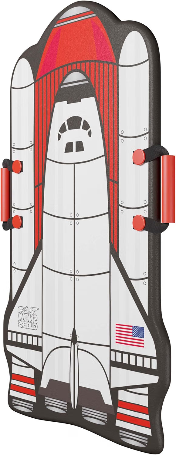 Flybar Kids 36” Foam Snow Sled with Slick Bottom & PE Core Build, Holds Up To 110 Lbs