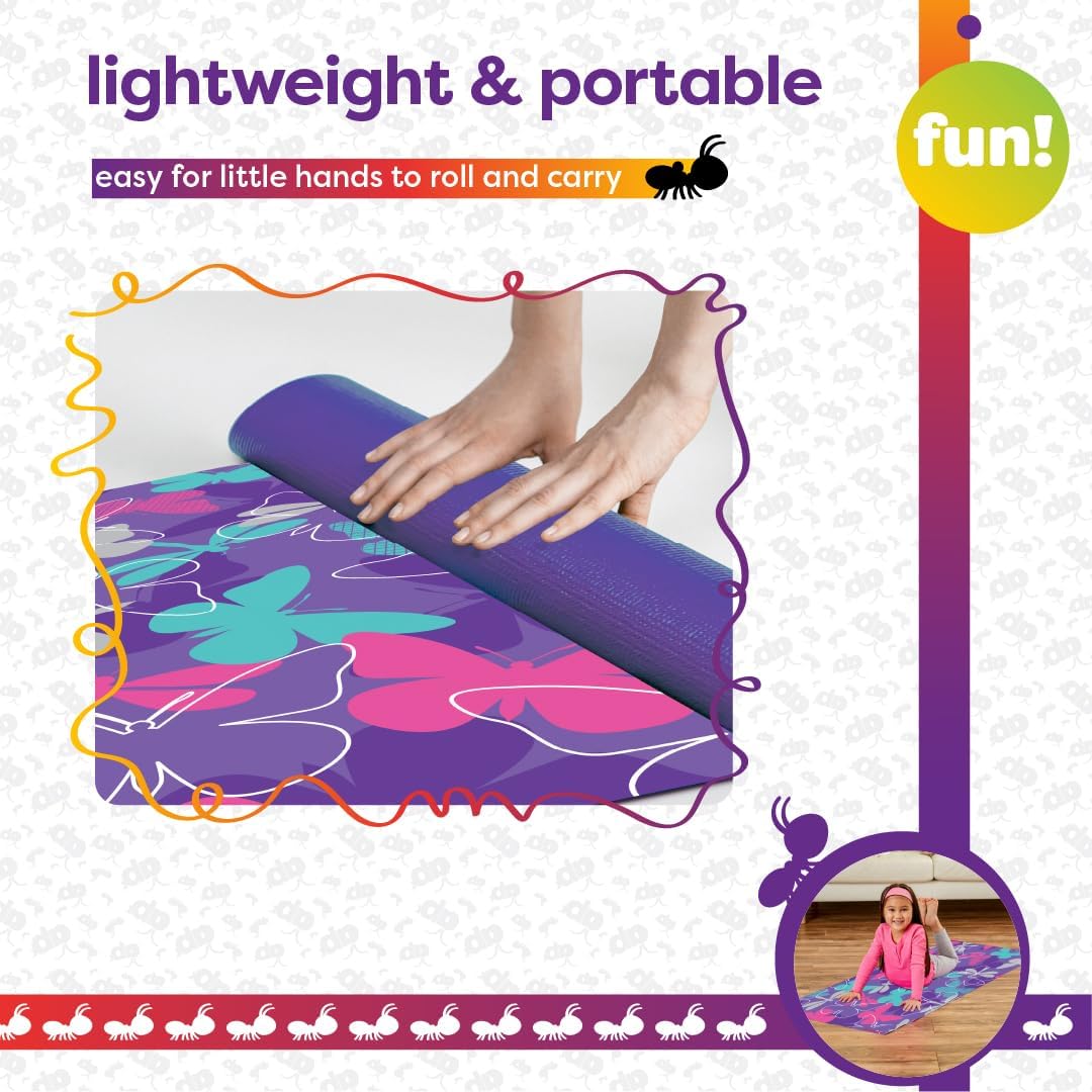 Antsy Pants Kids Yoga Mat - Yoga Mat for Kids, Yoga Mats for Home Workout