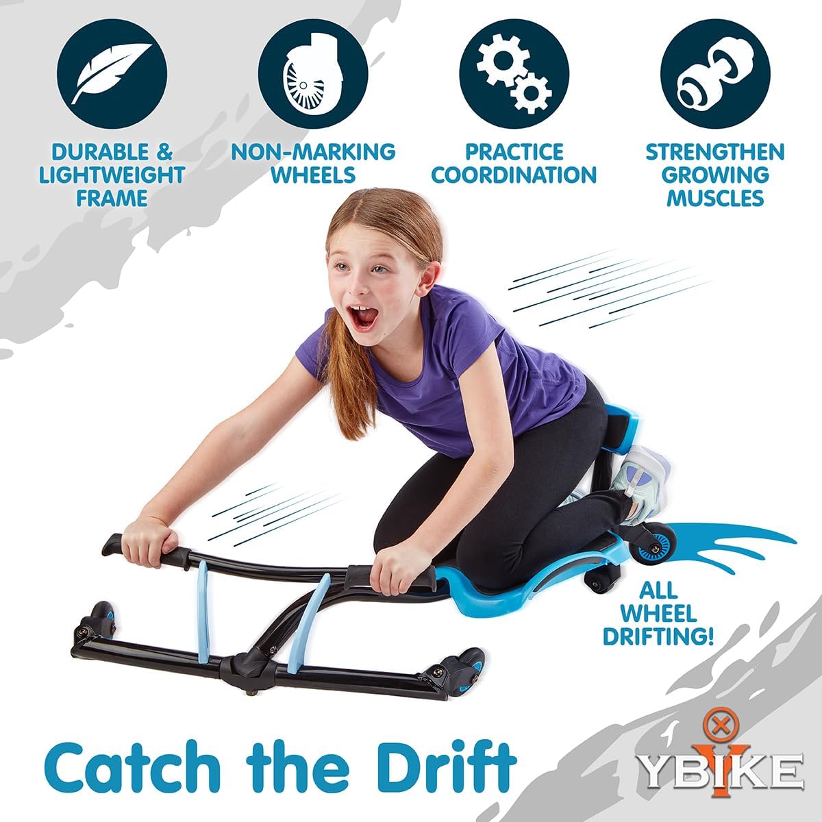 Leap Self-Propelled Drifting Racer Ride-On Toy, Ages 4-9