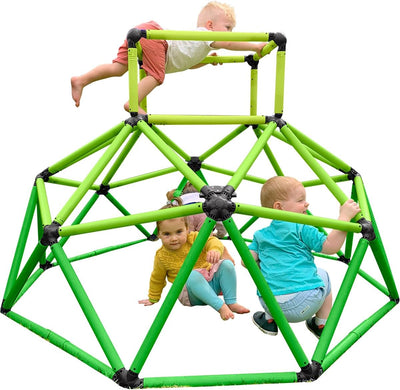 Kids Climber with Top, Indoor & Outdoor Play Set, Ages 3-6, Green