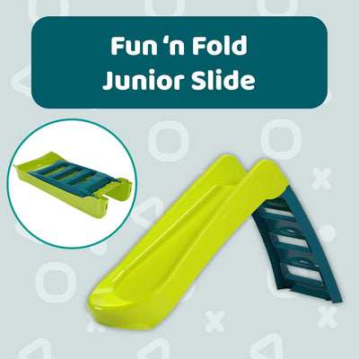 Fun N Fold Kids Slide, Indoor & Outdoor, Wide Steps, Ages 18M+