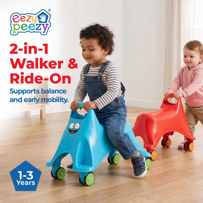 Eezy Peezy Googly Whirlee Baby Walker Ride-On Toy, Ages 1-3, 2 Pack