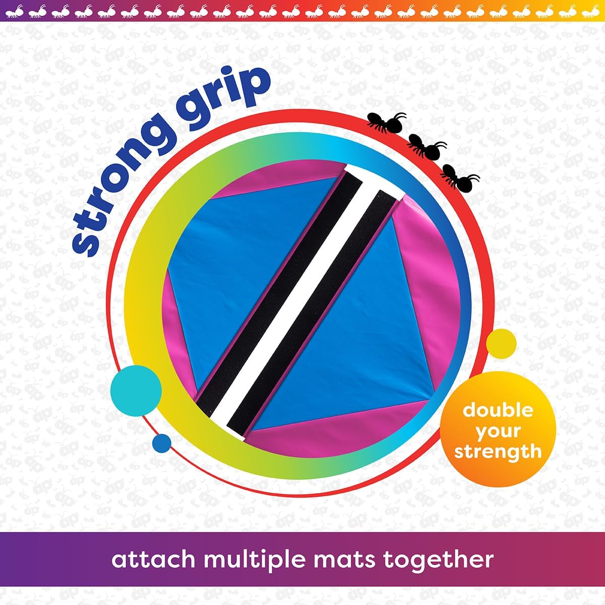 Antsy Pants Tumbling Mat for Kids - 5-Fold Gymnastics Mat, Easy to Clean, Sturdy, Foldable Tumbling Mats
