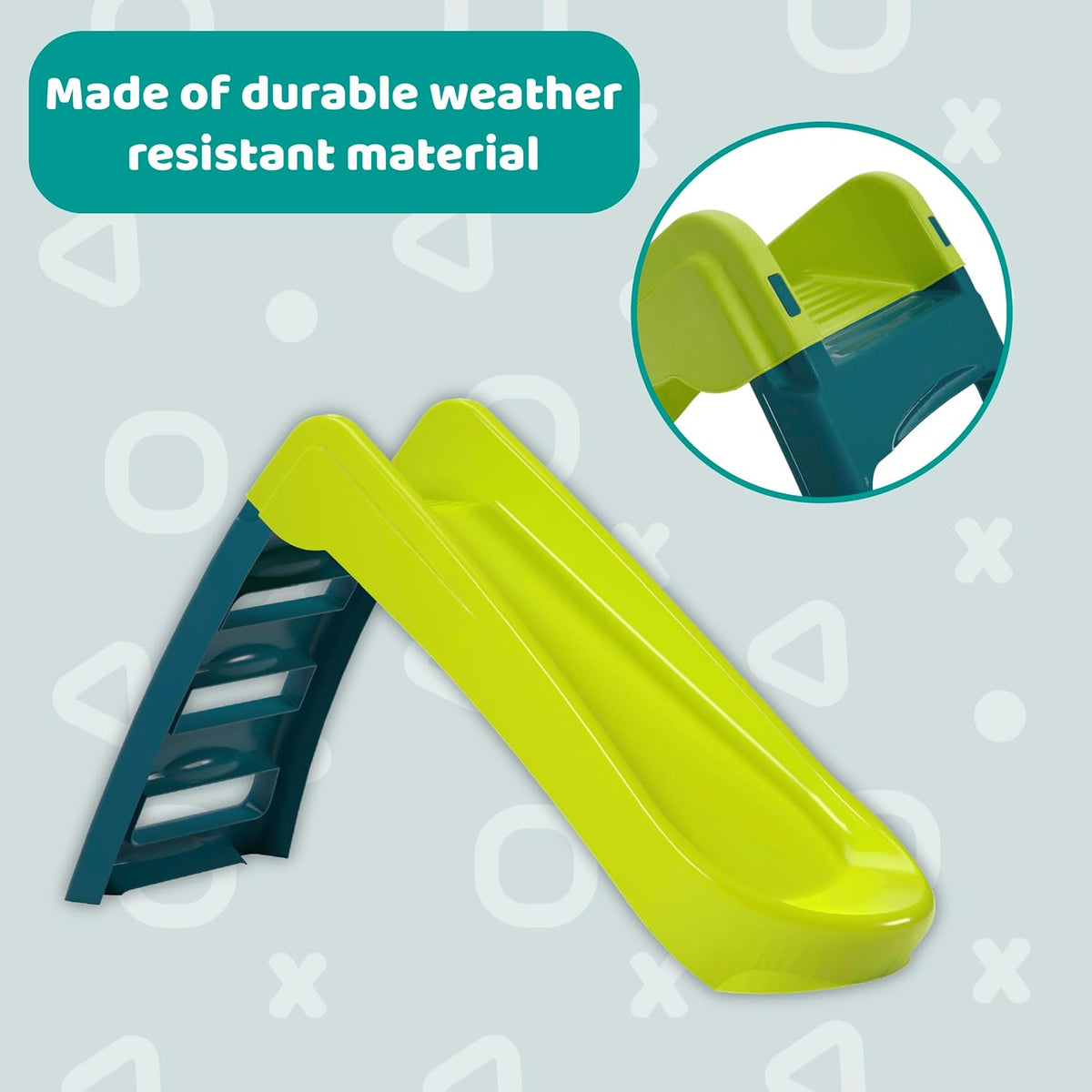 Fun N Fold Kids Slide, Indoor & Outdoor, Wide Steps, Ages 18M+