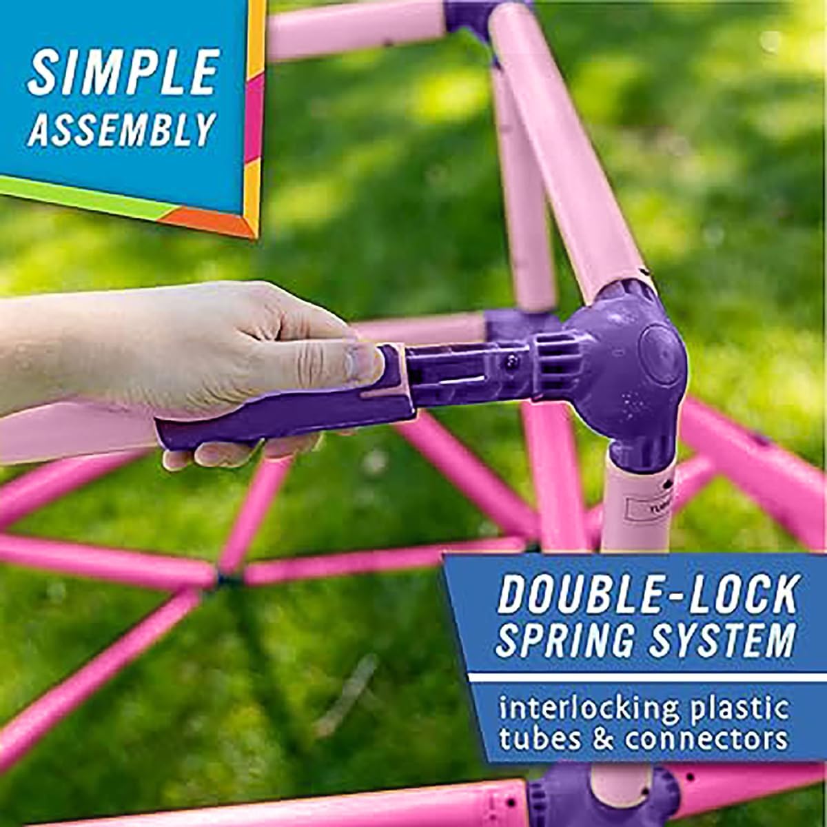 Kids Climber with Top, Indoor & Outdoor Play Set, Ages 3-6, Green