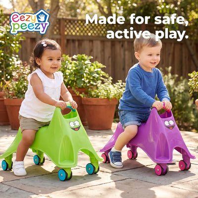 Eezy Peezy Googly Whirlee Baby Walker Ride-On Toy, Ages 1-3, 2 Pack