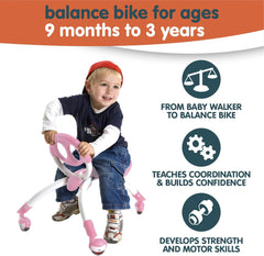 YBIKE Pewi Walking Ride On Toy - Toddler Walker