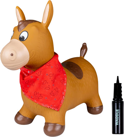 Waddle Bouncy Animal Hopper, Inflatable Riding Toy, Ages 2+