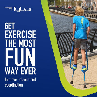 Flybar Maverick Walking Stilts for Kids, Adjustable, Ages 5+, 190lb Capacity