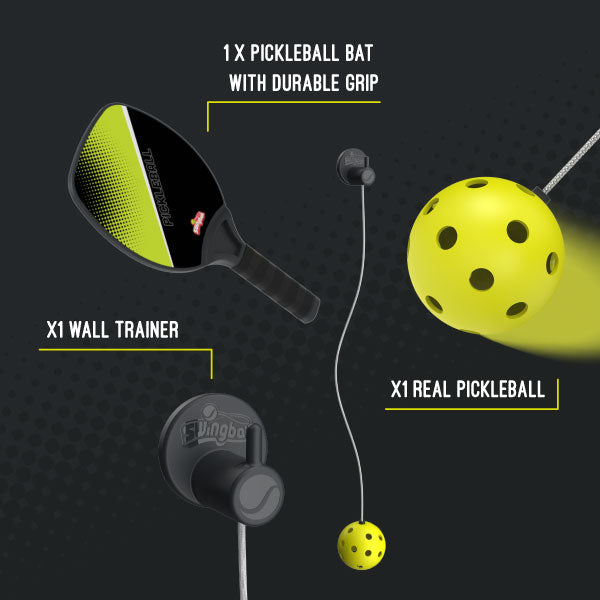 Swingball Pickleball Wall Trainer Set, Ages 4 and Up