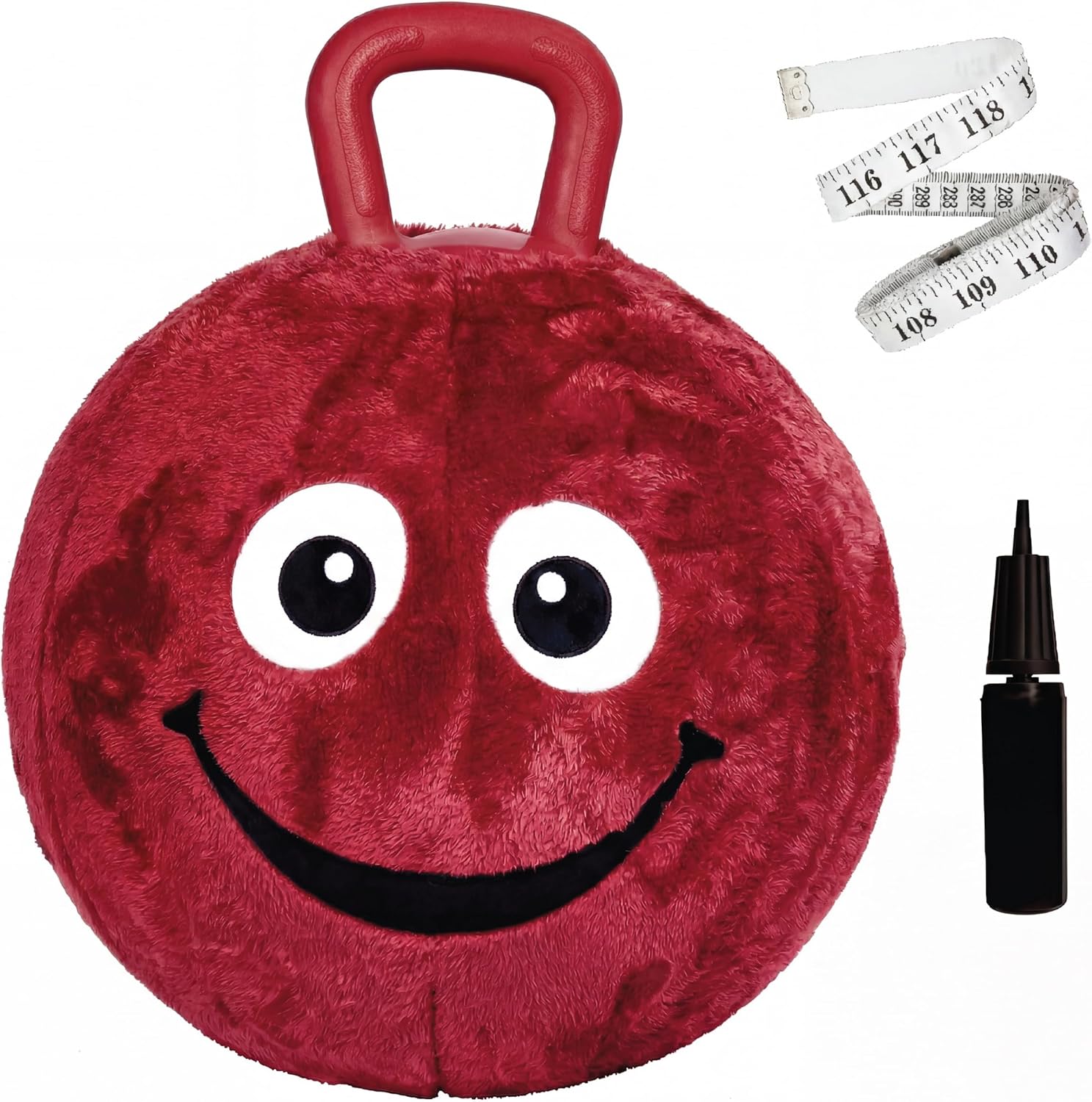 Flybar Hopper Ball for Kids, Plush  Inflatable Hippity Hop Bounce Ball w/ Handle, Ages 6+