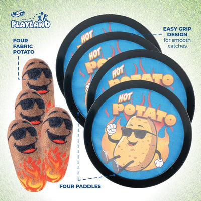 Playland Plush Toss & Catch Paddle Game, Plush Ball, Ages 3+