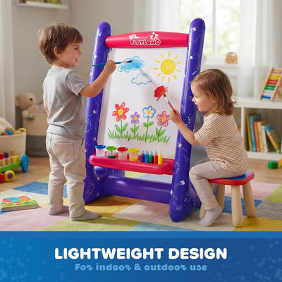 Inflatable Art Easel for Kids Ages 3+, Washable Paint Set