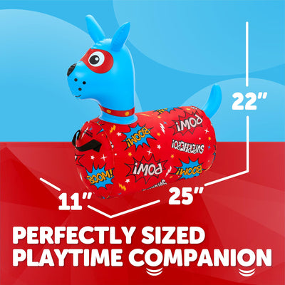 WADDLE Hip Hopper Inflatable Dog Bouncer, Ages 2+, 85lb Capacity