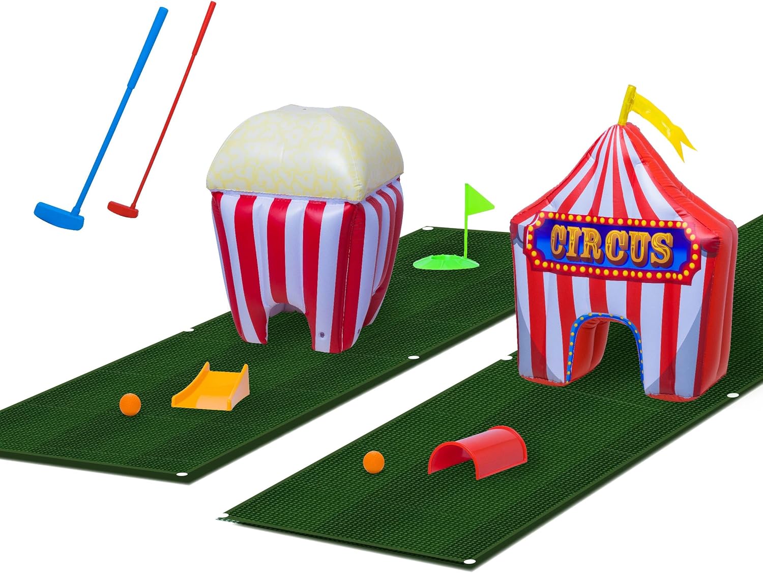 FunPark Inflatable Toddler Mini Golf Set, 13 Pieces