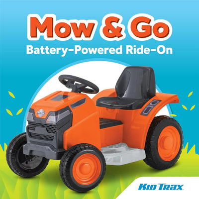 Kid Trax 6V Mow & Go Lawn Mower Orange