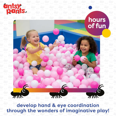 Antsy Pants 100 Ball Pit Balls, Non-Toxic Ball Pit for Toddlers 1-3