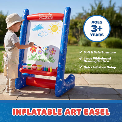 Inflatable Art Easel for Kids Ages 3+, Washable Paint Set