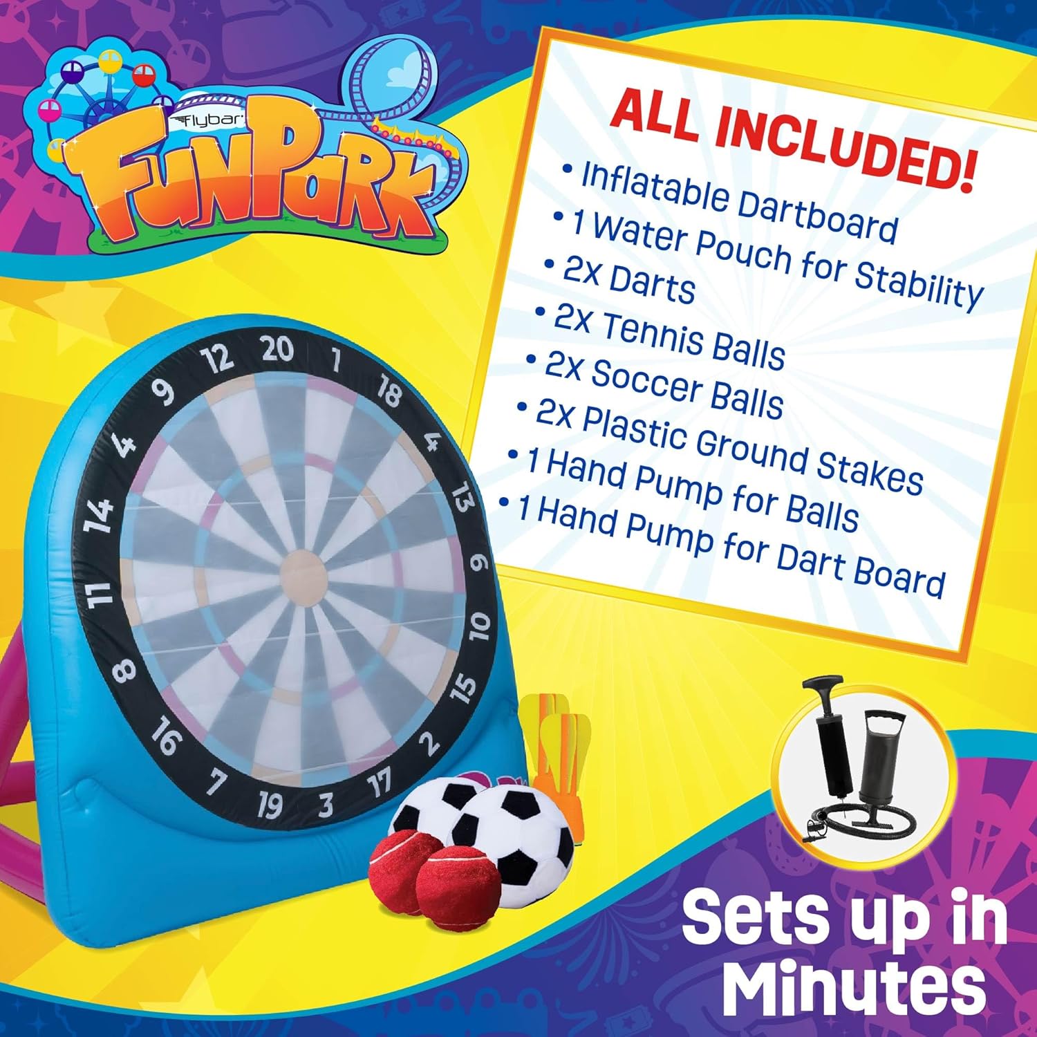 FunPark Giant Inflatable Dartboard Game