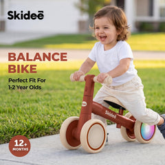 Skidee Toddler Balance Bike 1-3