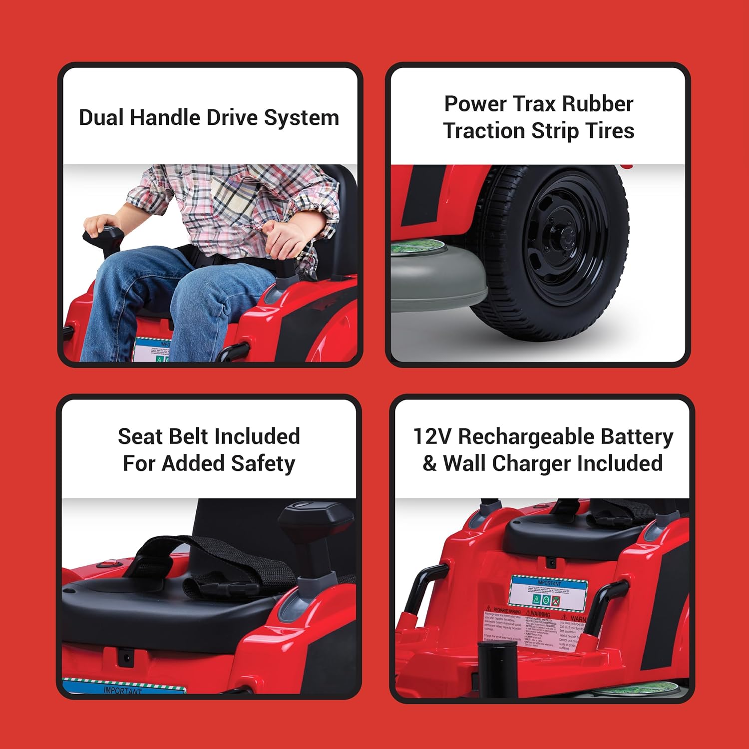 12V Kid Trax Zero Turn Mower Jr. Ride-On