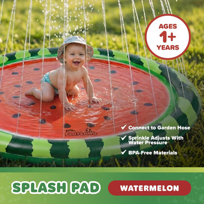 Playland Splash Pad for Kids & Dogs, Non-Slip, Ages 1-3