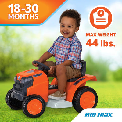 Kid Trax 6V Mow & Go Lawn Mower Orange
