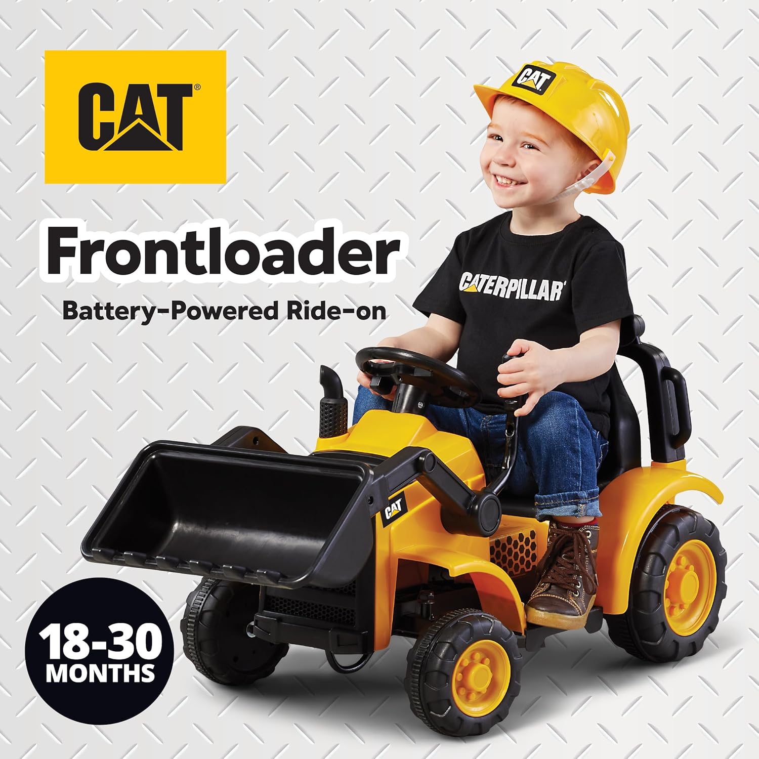 Kid Trax 6V CAT Front Loader Ride-On Toy for Kids